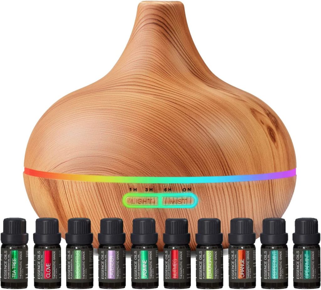 pure sage essential oil and diffuser for meditation space, zen rooms and meditation rooms